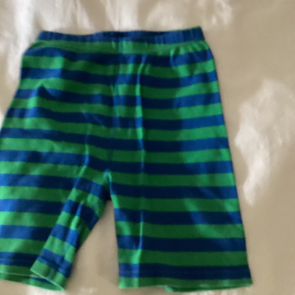 Hanna andersson size 14 green blue pj cotton short set - Picture 9 of 16